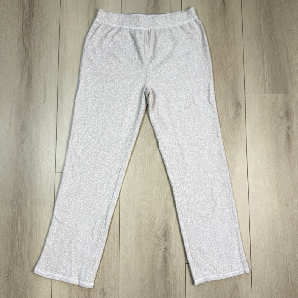 Carole Hochman Lounge Pants Women's Small Beige Textured Stretch‎ Pull-On Cozy
